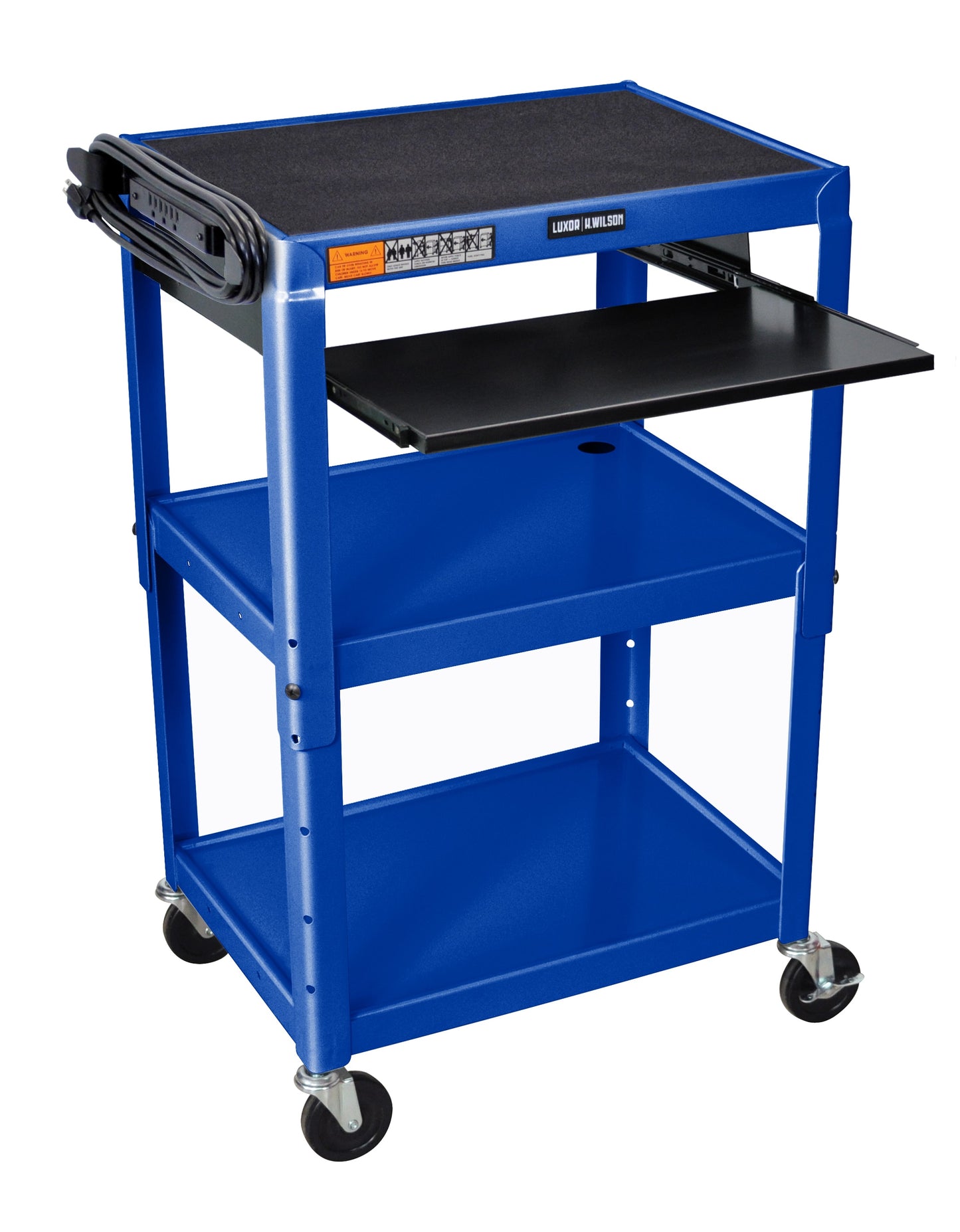 Luxor 42-in 1-Drawer Table Utility Cart UCMT1KB-RB