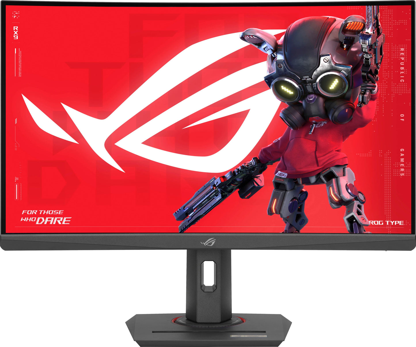 ASUS - ROG Strix 27” Curved 1440P 180Hz FreeSync Gaming Monitor with HDR (DisplayPort,HDMI,USB) - Black - Black