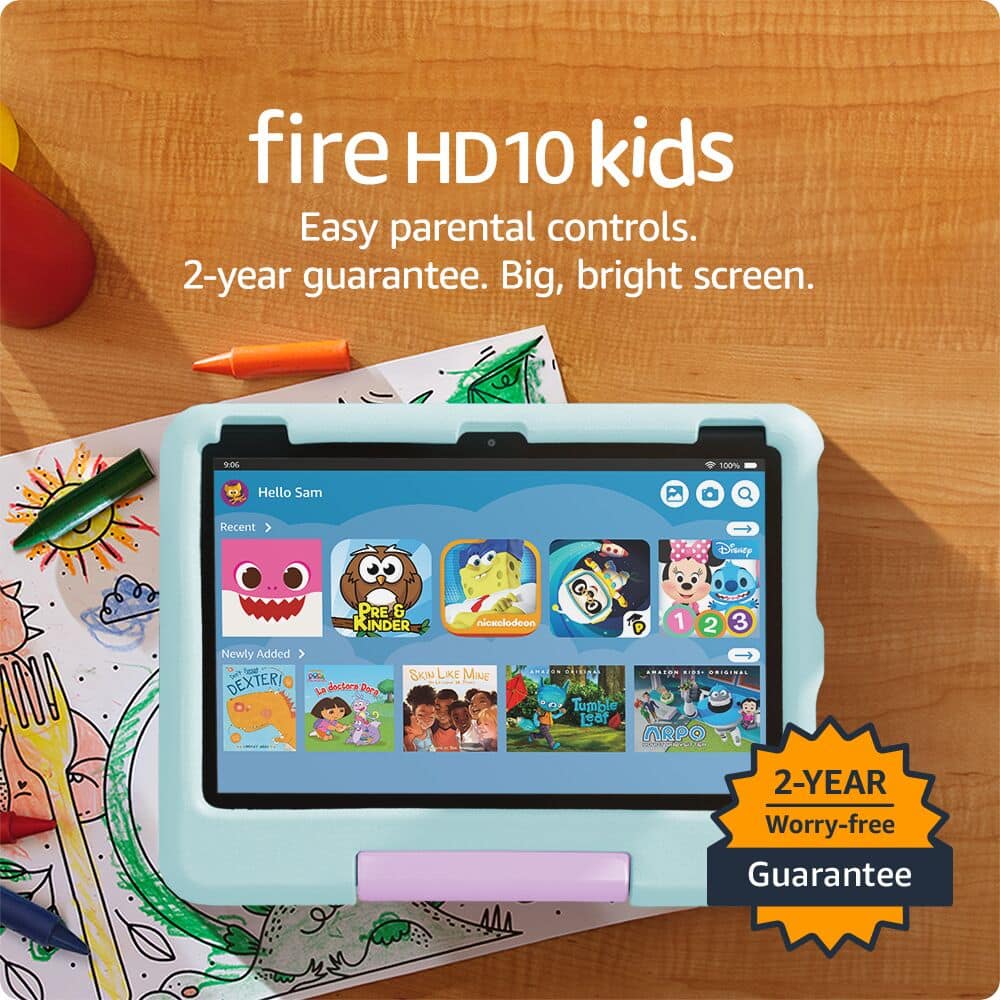 Amazon - Fire HD 10 Kids - 10.1" Tablet (2023 Release) - 32GB - Princess