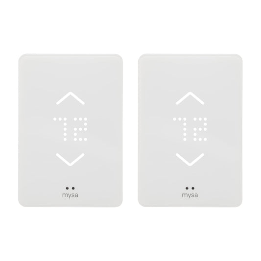 Mysa White Thermostat For In-floor Heating with Wi-Fi Compatibility (Pack of- 2) KITMYSAIF10012PK