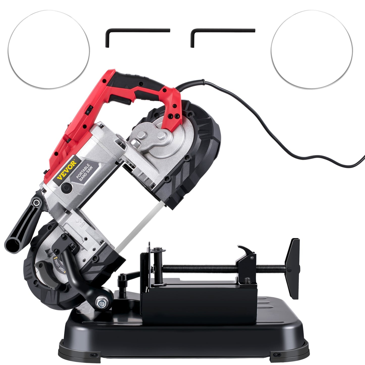 VEVOR 2.9 Amps 110-Volt 5.5-in Portable Band Saw (Charger Included and 1-Battery) BXSD5INCH110VEXOVV1