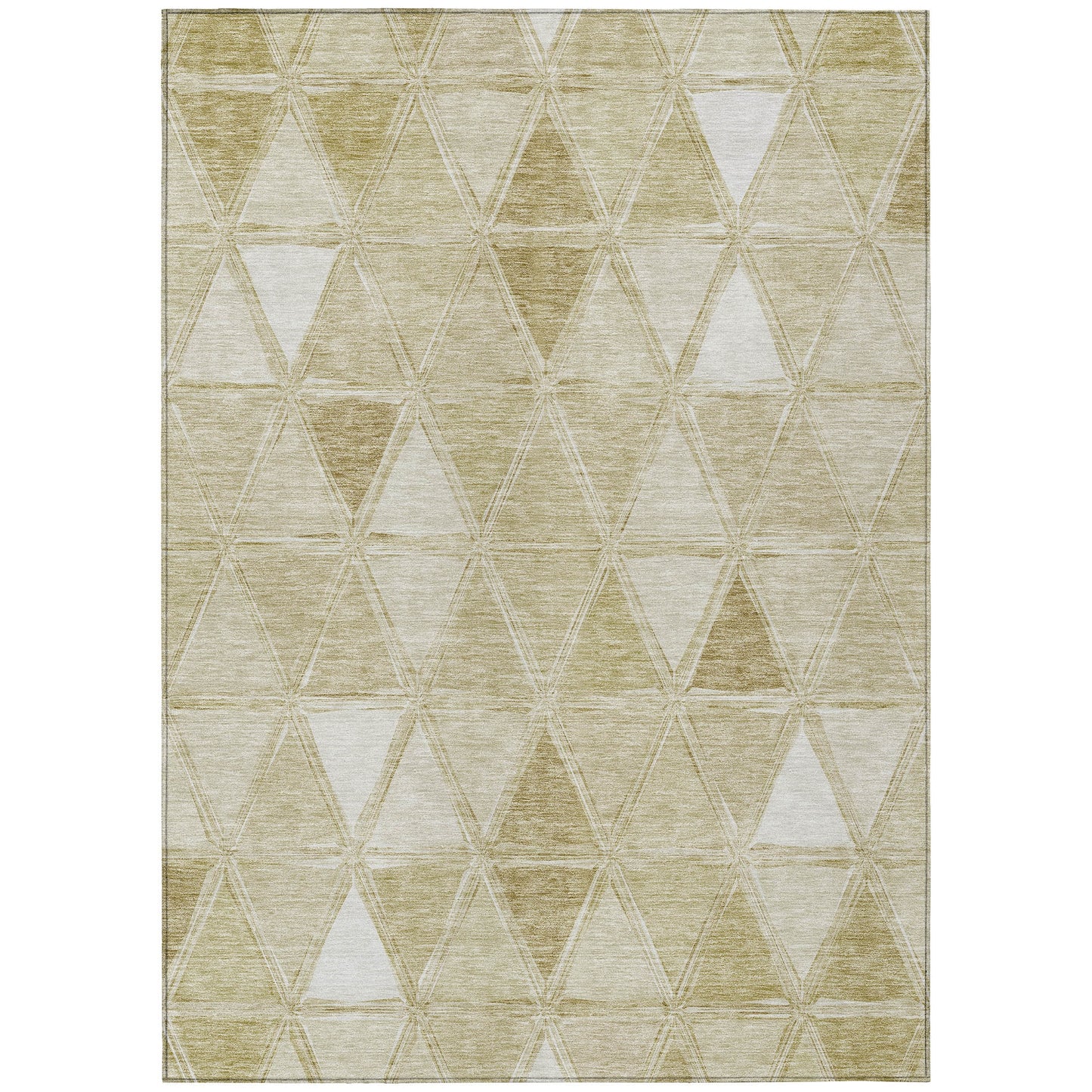 Addison Rugs Chantille ACN722KH 8 x 10 (ft) Khaki Rectangular Indoor/Outdoor Geometric Machine washable Area rug