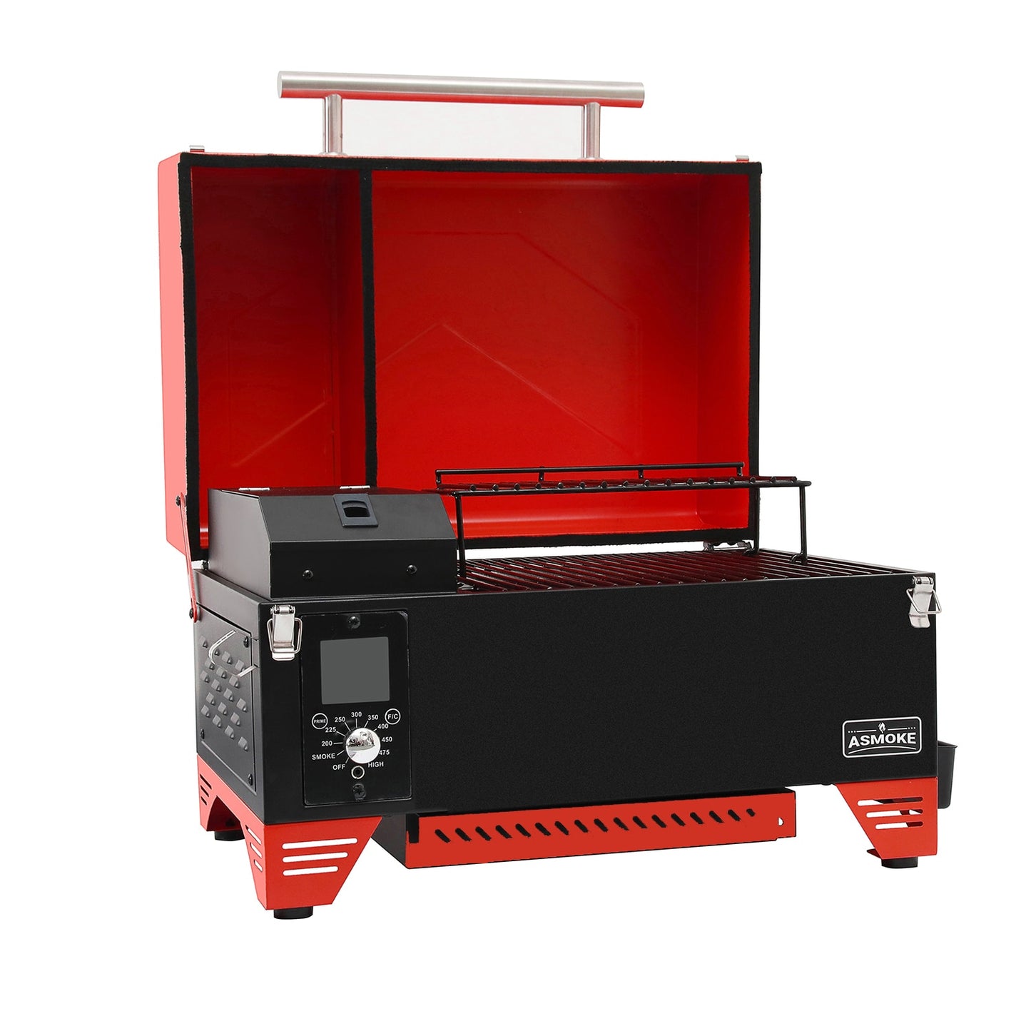 ASMOKE AS350 256-Sq. in Red Pellet Grill