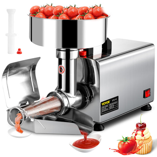 VEVOR 370W 110V Tomato Strainer Stainless Steel Plug Electric Strainer GJJETC1C000000001V1