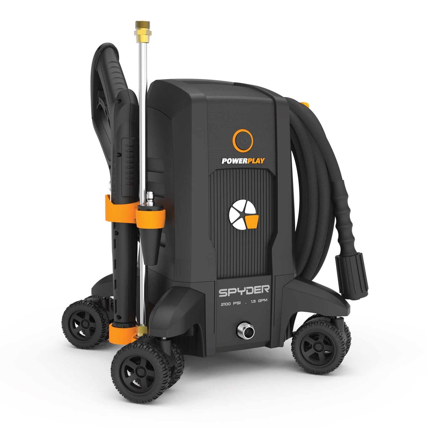 PowerPlay 2100 PSI 1.5-GPM Cold Water Electric Pressure Washer with 4 Spray Tips (Battery Not Included) SPY2100X
