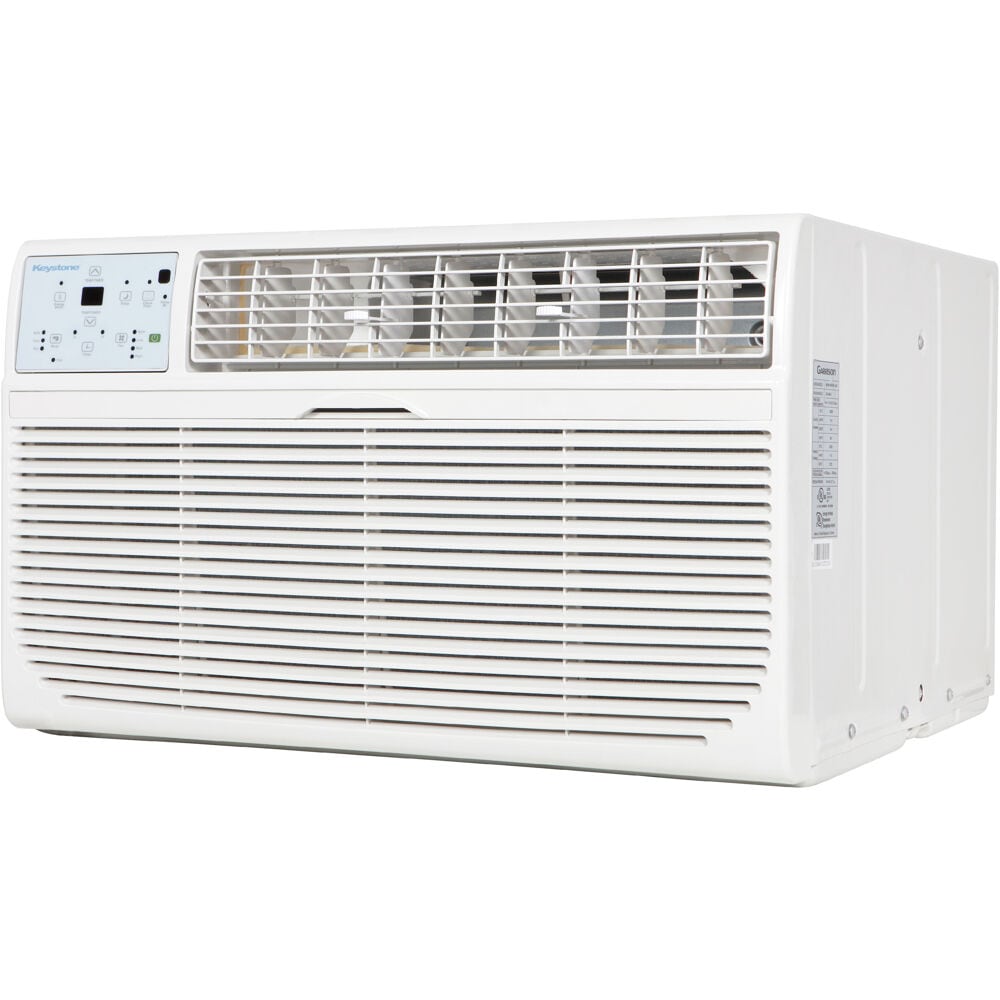 Keystone 8000-BTU 350-sq ft 115-Volt White Through-the-wall Air Conditioner with Remote KSTAT08-1D