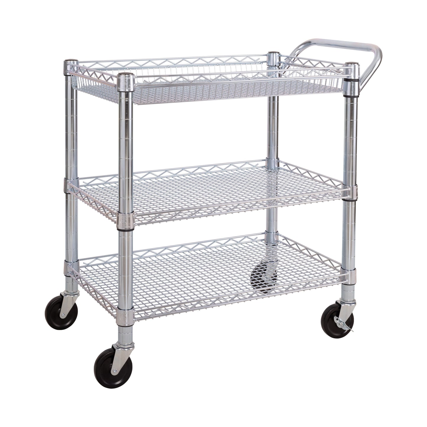 Seville Classics 33.75-in Shelf Utility Cart SHE99307ZB