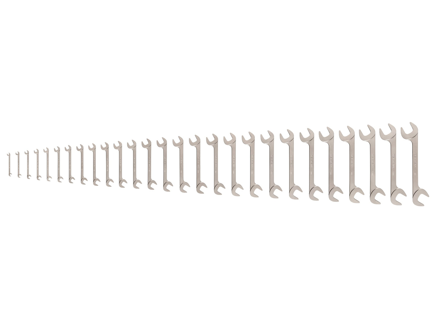 TEKTON 27-Piece Set Metric Angle Open End Wrench WAE92003
