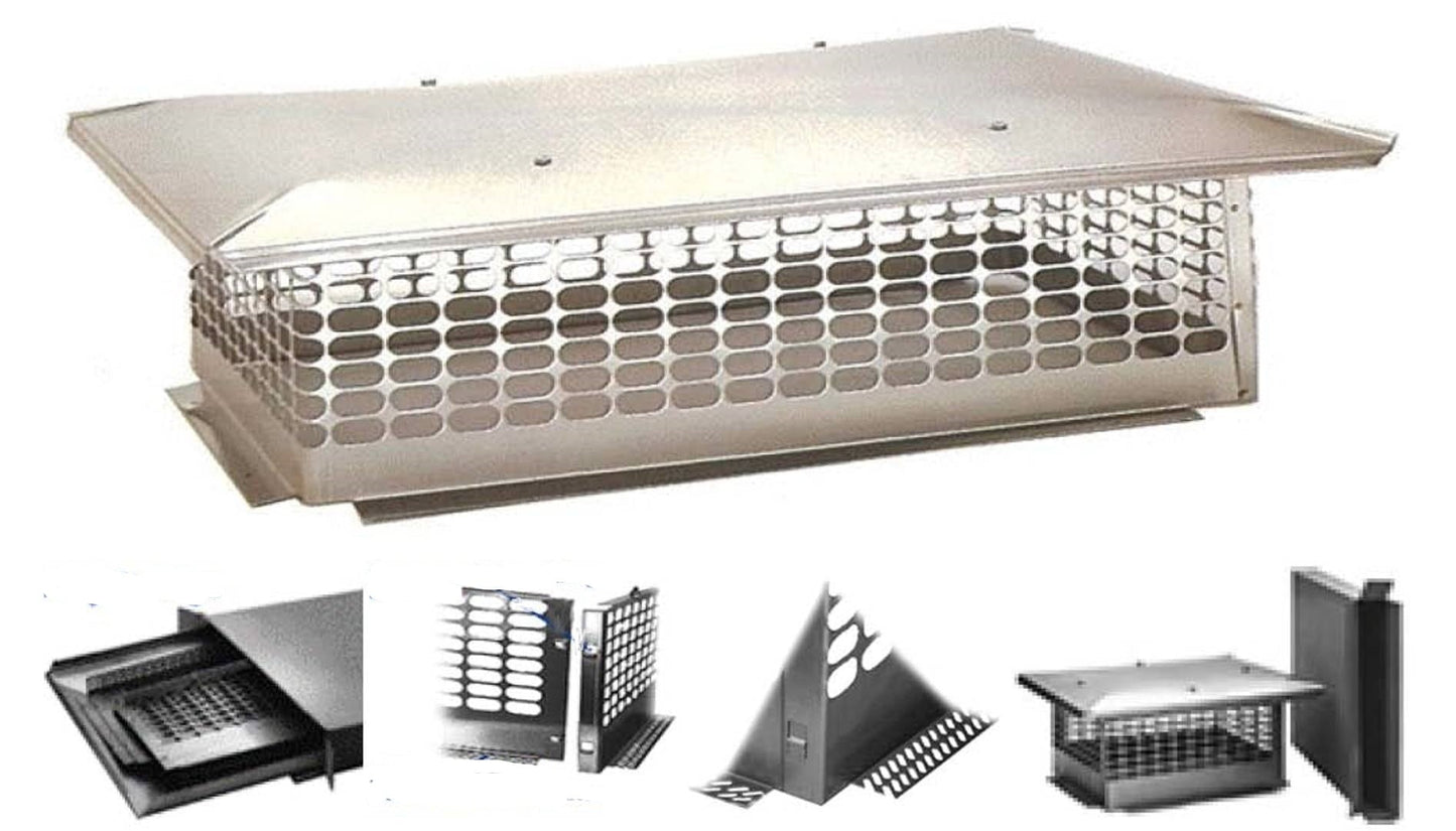 Chim Cap 31-in W x 35-in L Stainless steel Stainless steel Rectangular Chimney Cap