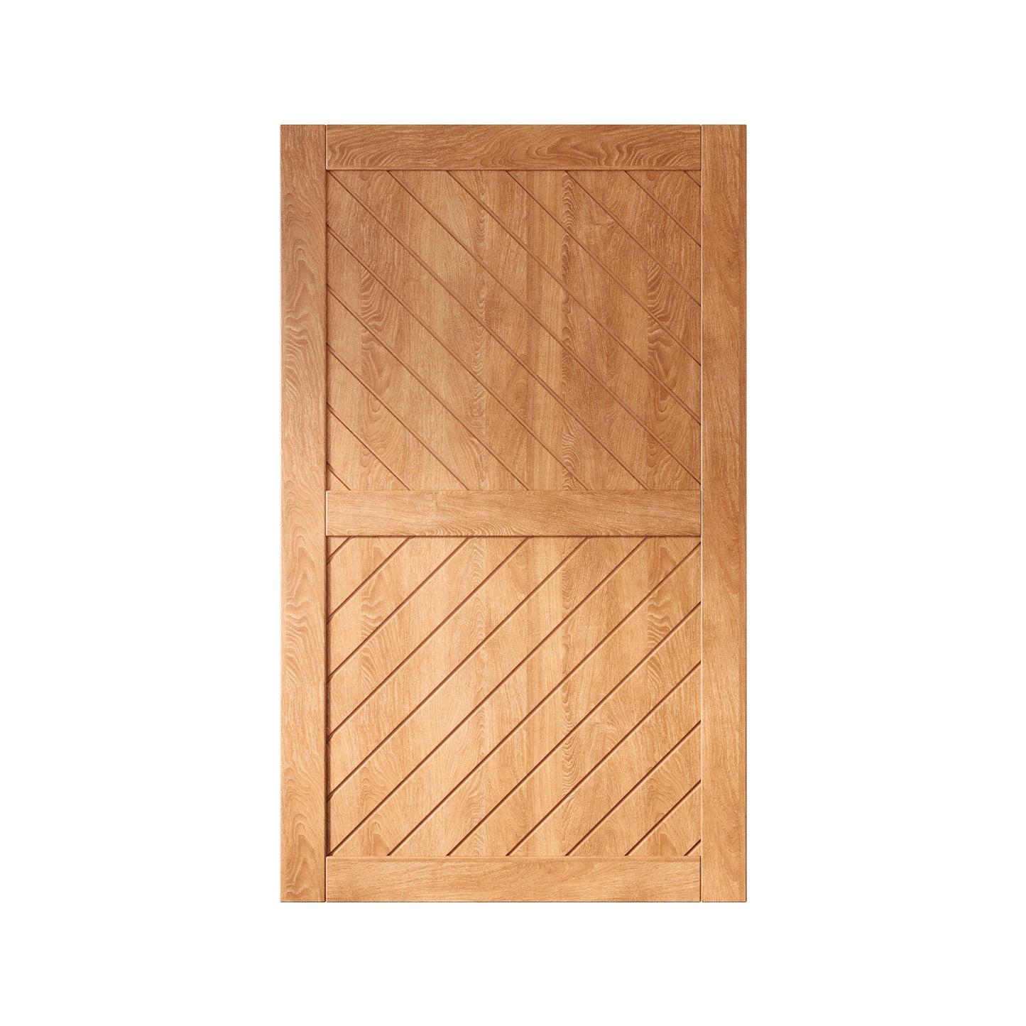 HOMACER 42-in x 80-in Early American Prefinished Non-standard Pine Wood Solid core Single Barn Door (Hardware Not Included)
