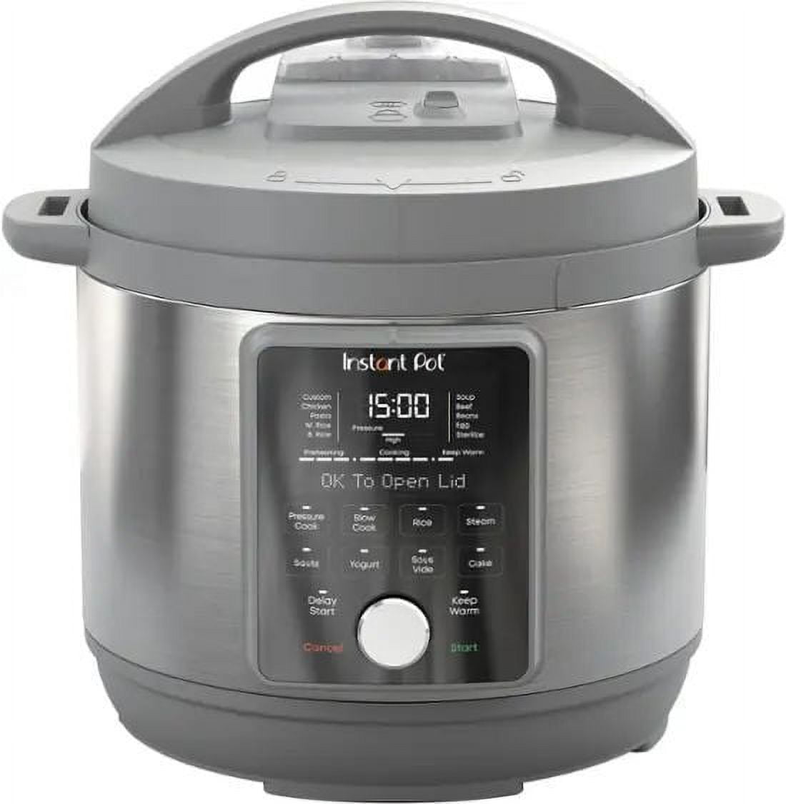 6QT Duo Plus Multi-Use Pressure Cooker with Whisper-Quiet Steam Release, 15 Smart Programs