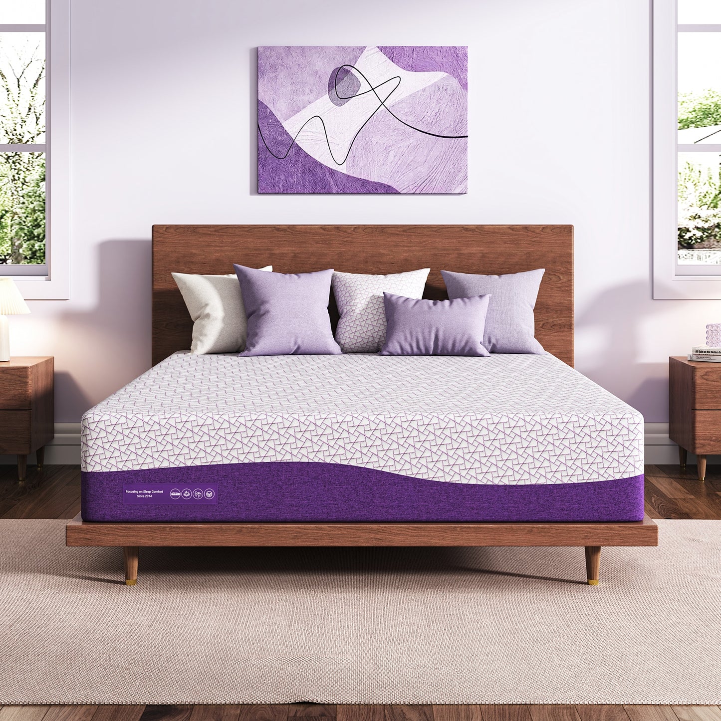 Sersper 12-in Medium Full Gel memory foam Mattress in a Box