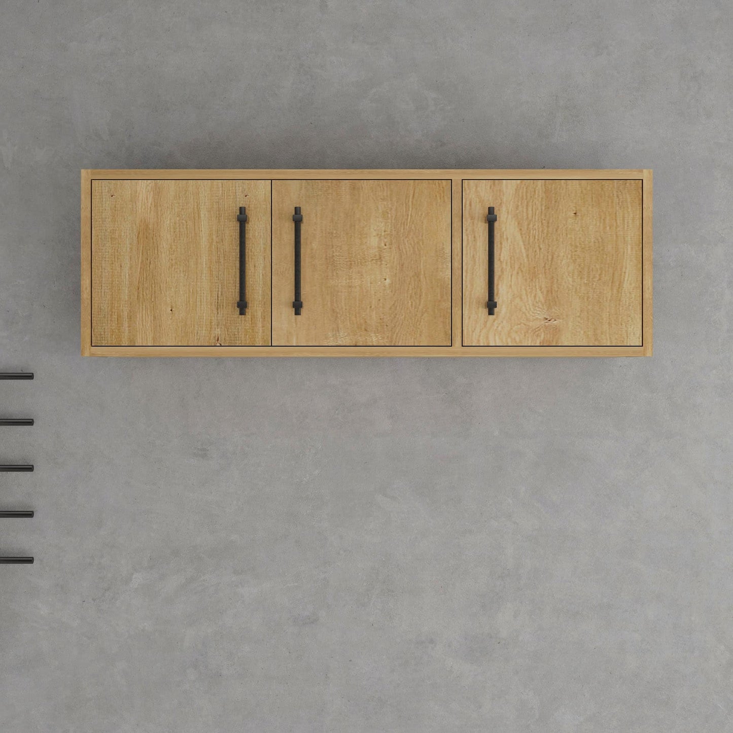 BV Better Vanity Victoria 42-in x 13.78-in x 11.8-in Oak / Right Side Door Soft Close Bathroom Wall Cabinet