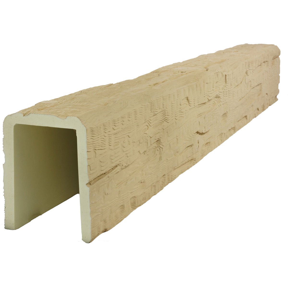 Ekena Millwork 1-in x 3-1/2-in x 20-ft Primed Finished Urethane U-Shaped Decorative Beam