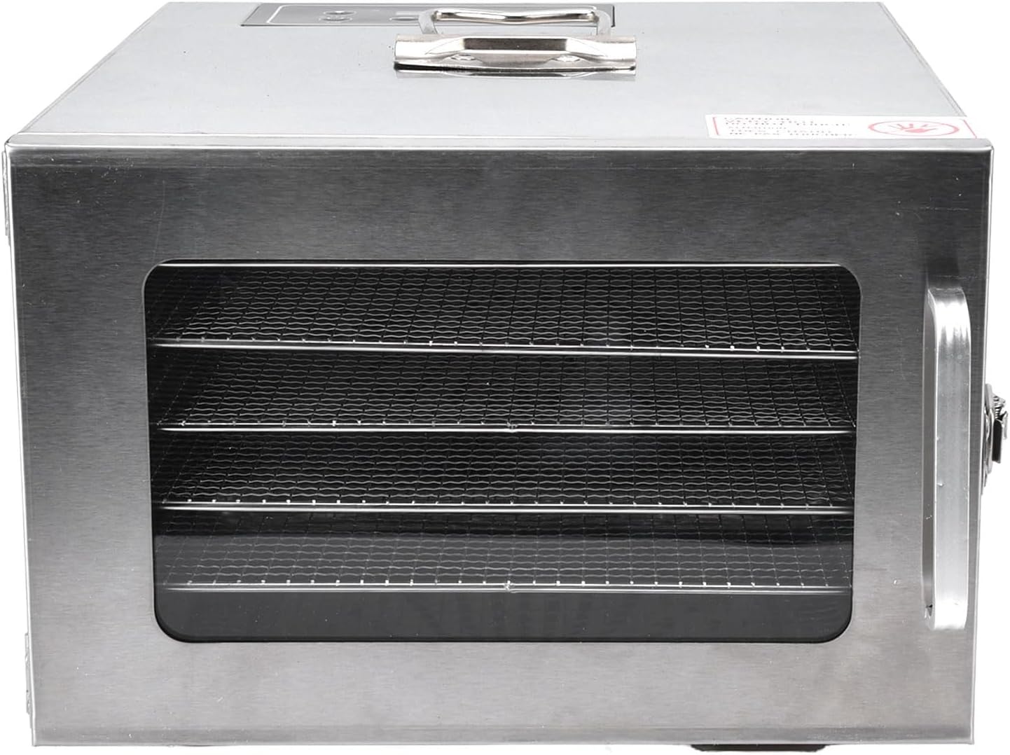 Food Dehydrator Machine, 400W Electric Food Heat Dehydrator Machine for Home Stainless Steel Trays Food Dehydrator Machine with 6 Trays for Meat, Dog Treats, Herb, Veggies, Yogurt