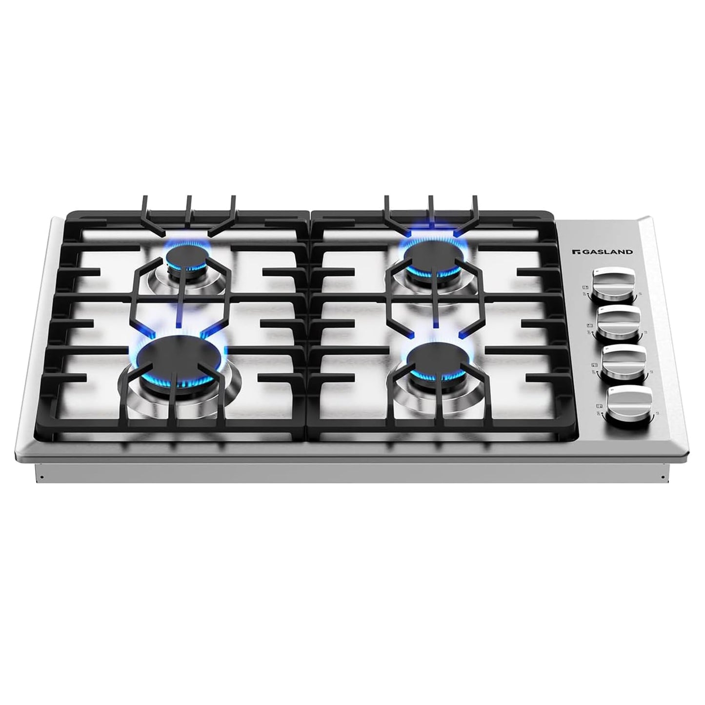 GASLAND 30-in 4 burners Stainless steel Gas Cooktop
