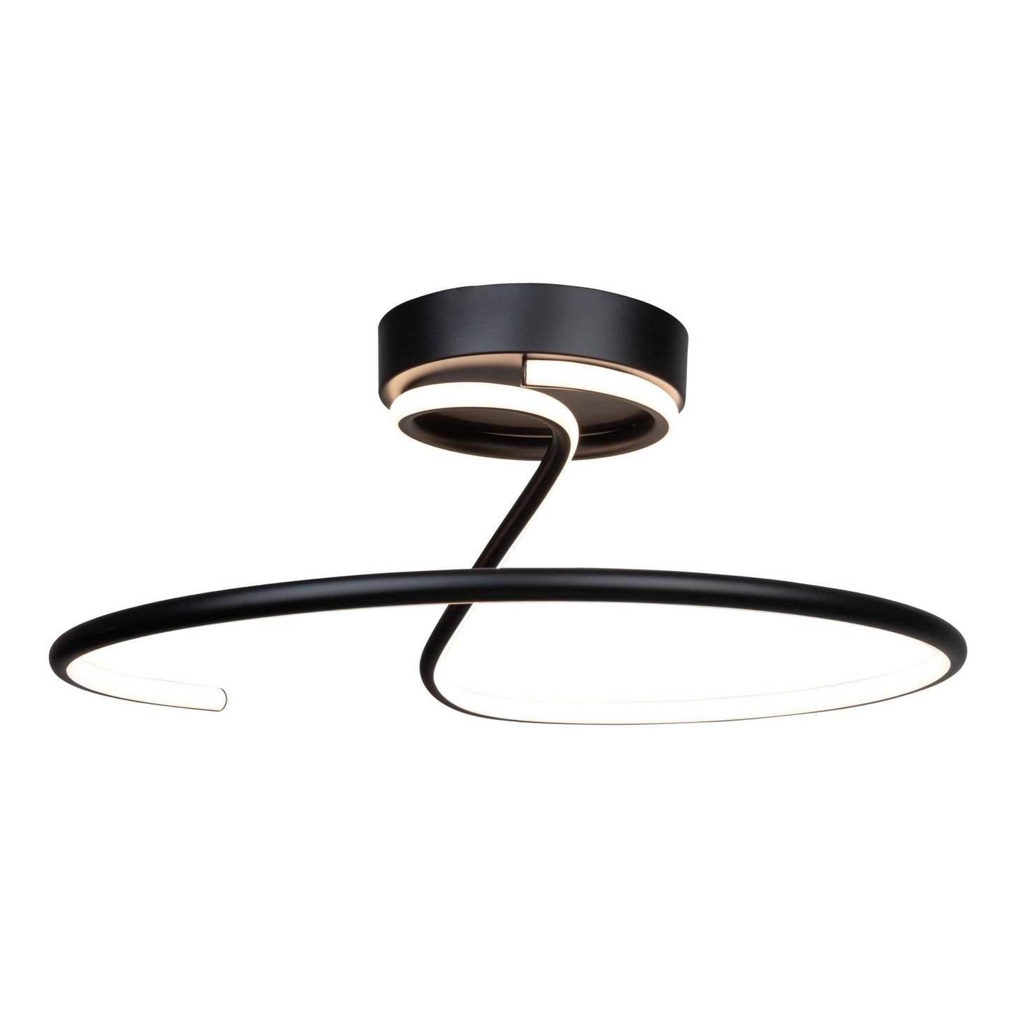 ARTCRAFT Halo - Black - Contemporary - Aluminum Flush Mount Light