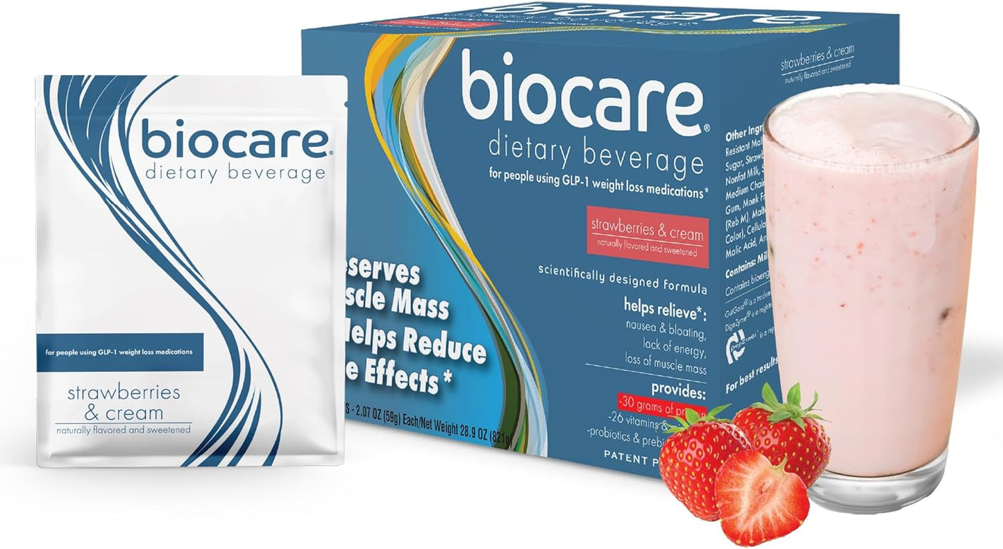 Biocare Strawberry Crème Shake 14ct