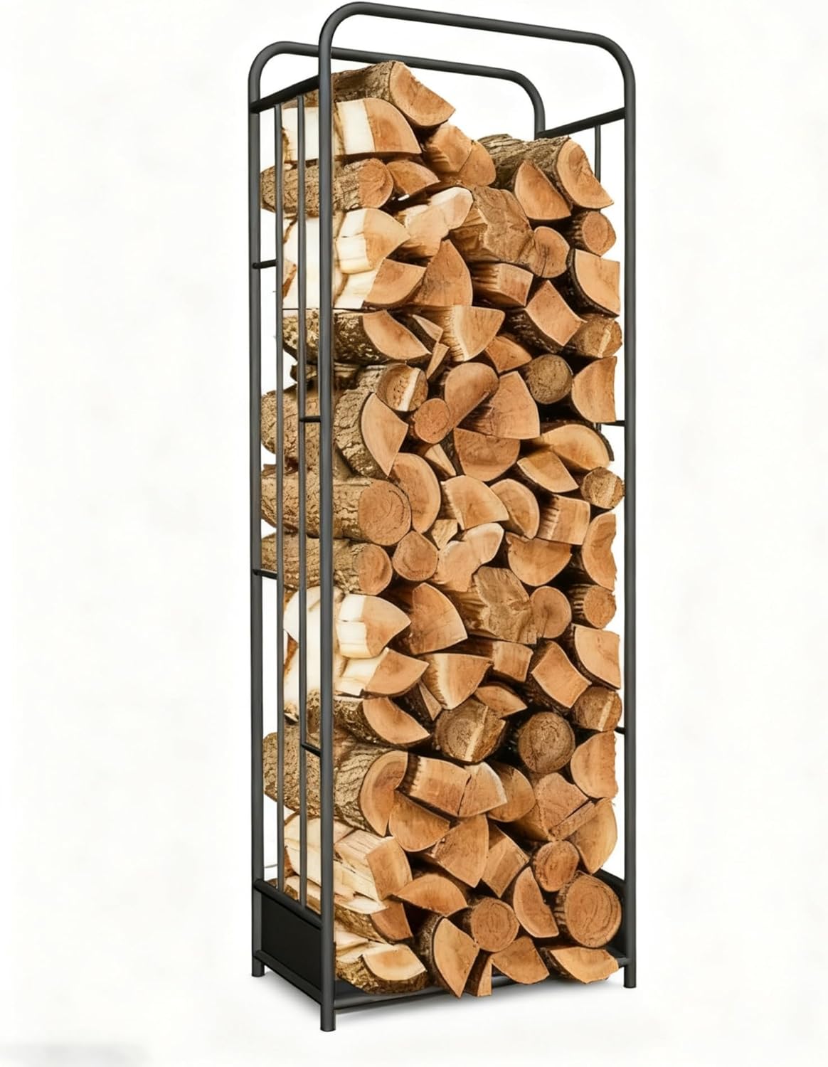Log Store Indoors, Fire Wood Storage Suitable for Outdoor Use, Metal Firewood Rack for Fireplace and Logs Outside,Firewood Holder
