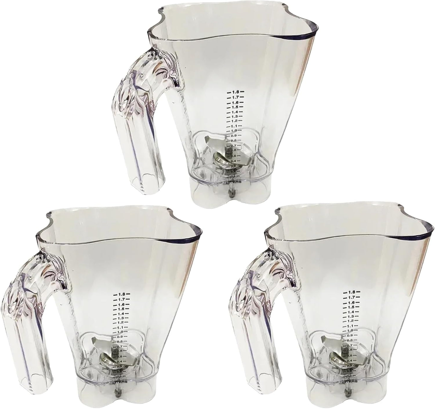 Mixing Cup,(without Lid) Blender Cup Body,Compatible For Hamilton Beach,for HBH550 HBH650 HBH850 Mixing Cup With Blade Part(3pcs)