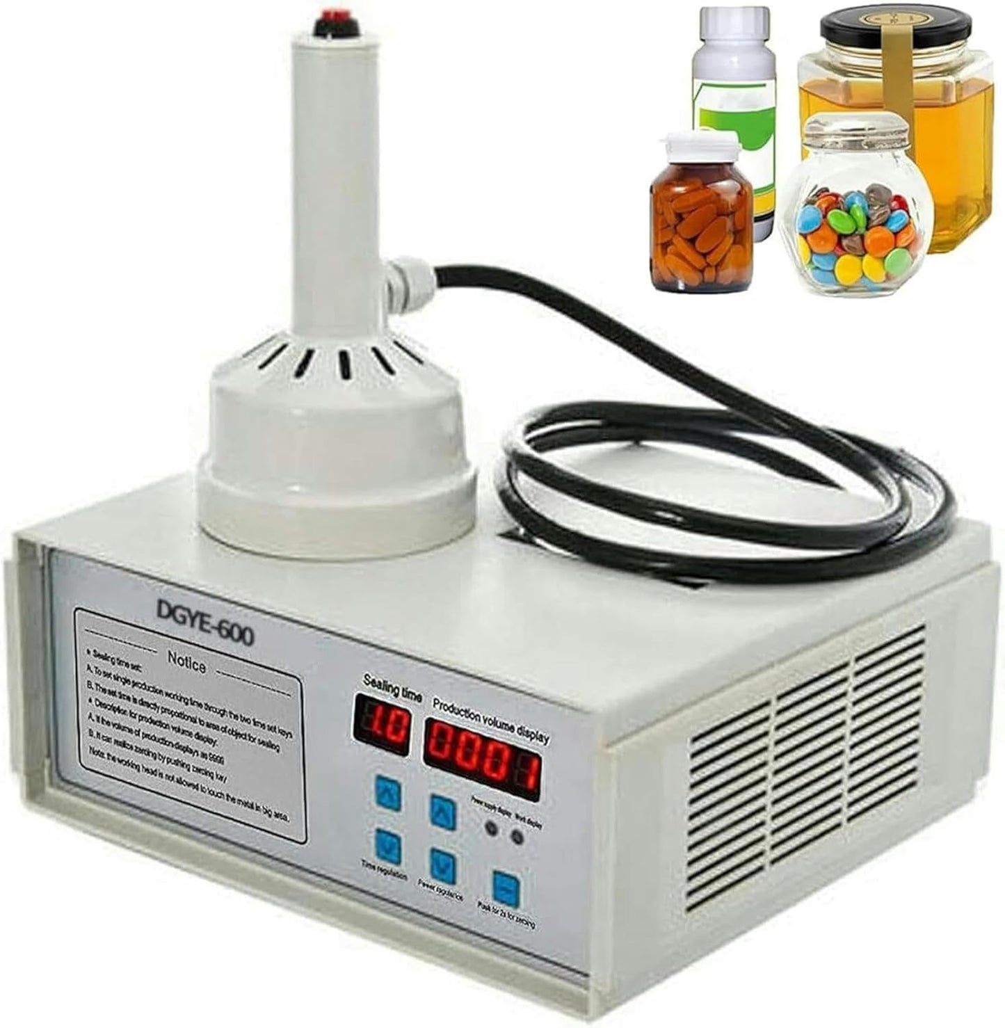 Electromagnetic Induction Sealing Machine, 20-85mm Handheld Heat Sealer Machine Cap Aluminum Foil Sealing Machine Pharmaceutical Capping Machine