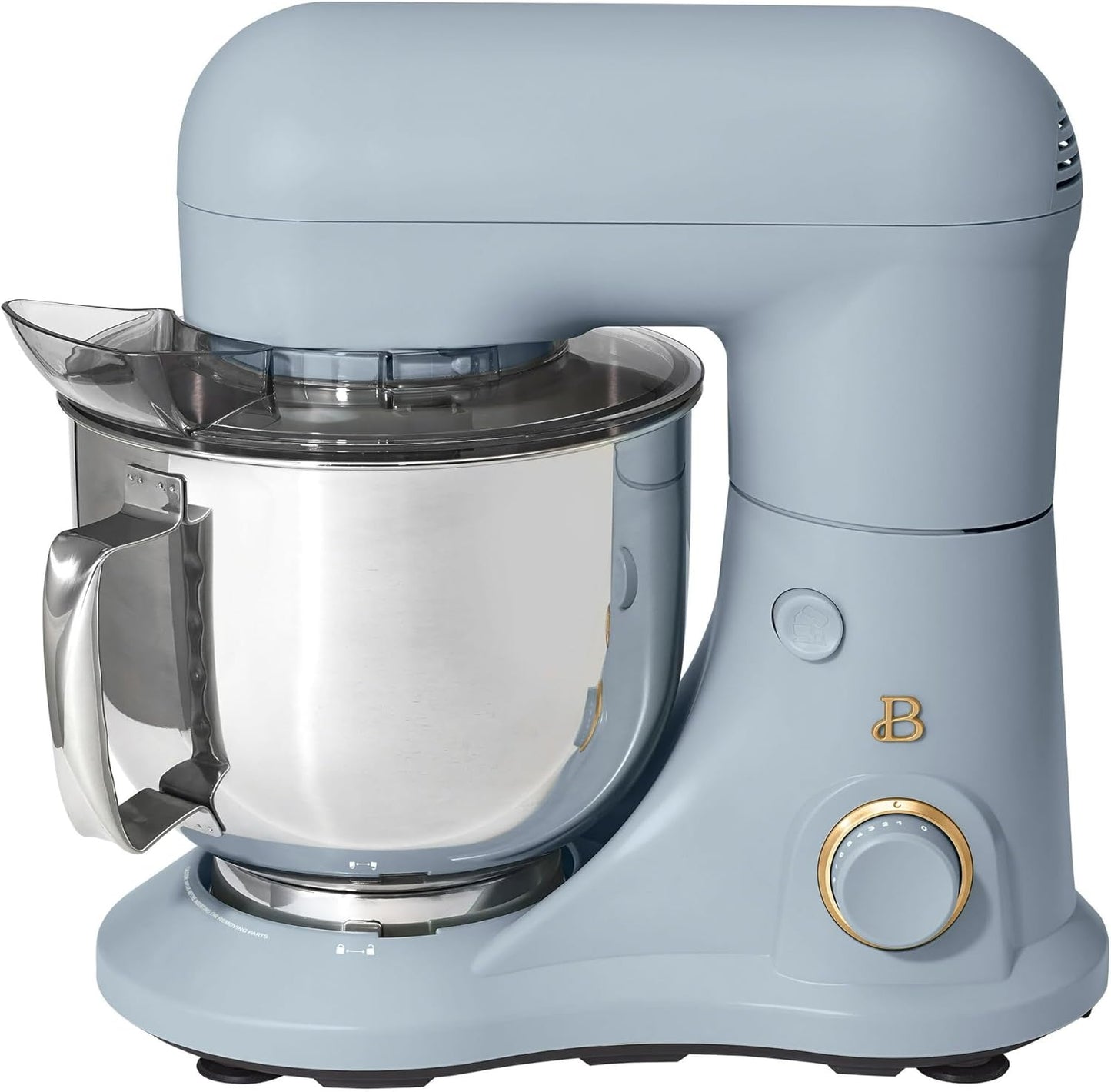 Beautiful 5.3 Qt Stand Mixer, Lightweight & Powerful with Tilt-Head, Powerful 300-watt mixing system & 12 optimal speed settings White Icing by Drew Barrymore (Cornflower Blue)