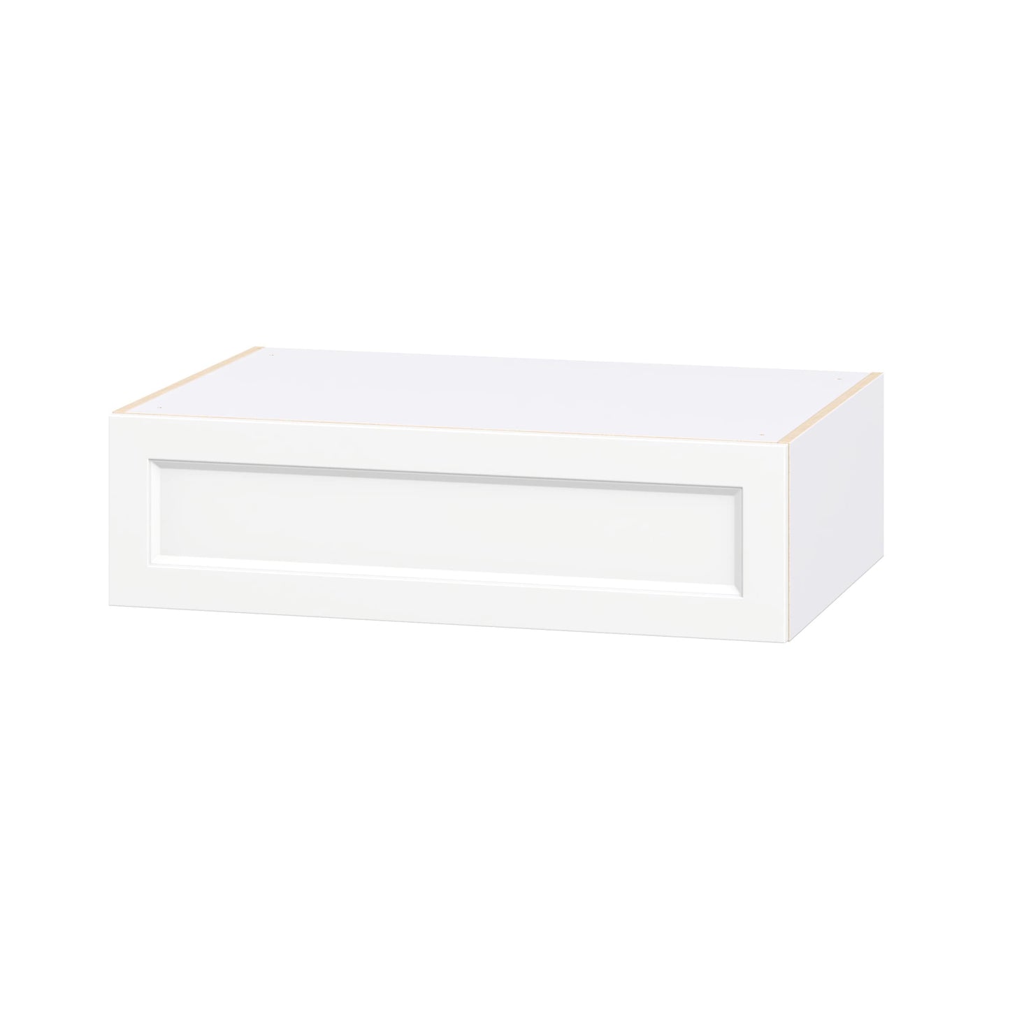 Hugo&Borg Riviera 36-in W x 10-in H x 24-in D Bright White Wall Fully assembled Cabinet Recessed Panel