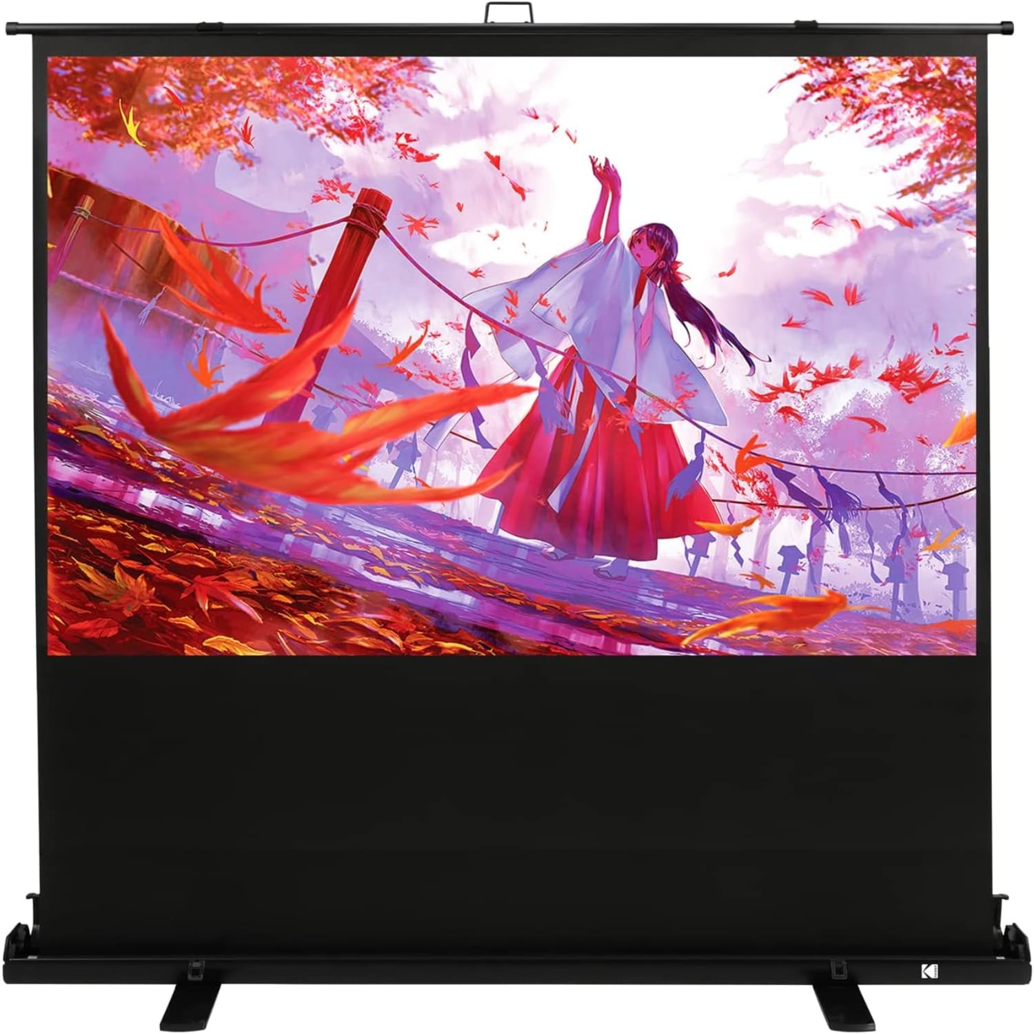 Kodak 100'' Portable Projector Screen - 16:9 Video Projection Screen and Stand with Carry Handle
