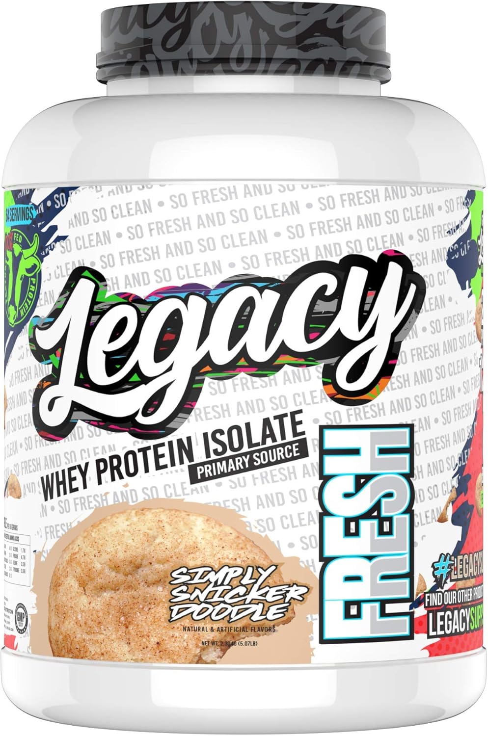 Fresh Simply Snickerdoodle 5lb | 26g Pasture Fed Premium Whey Protein | High Protein + Amino Acids | Muscle Building