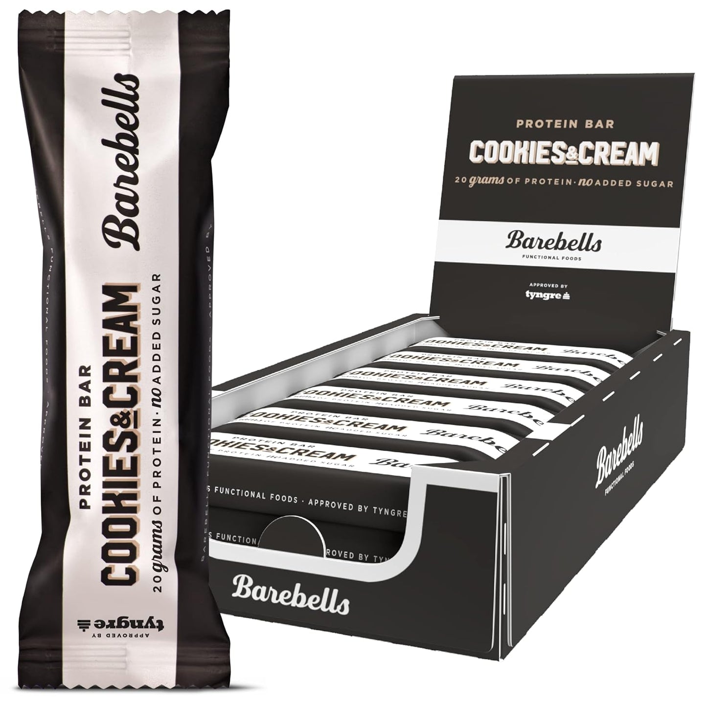 Barebells Protein Bar 55g x 12 bars (Cookies & Cream)