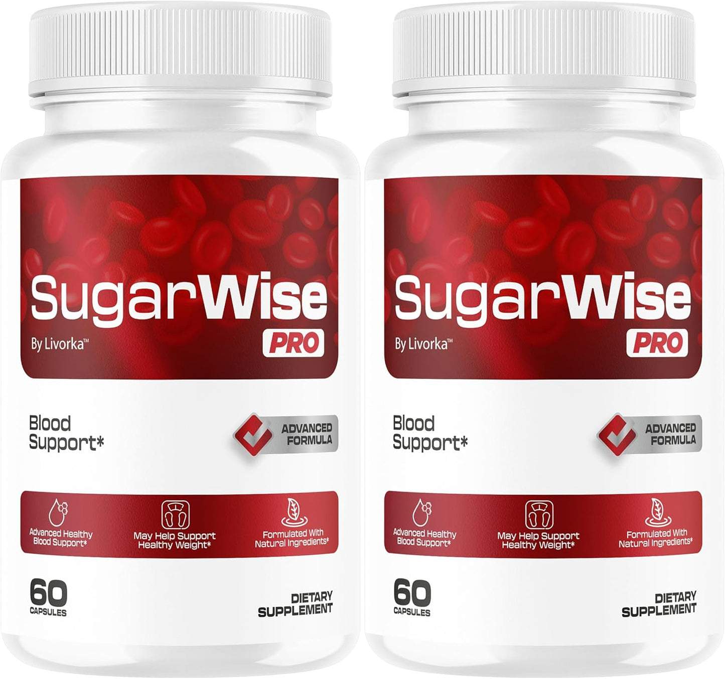(2 Pack) SugarWise Pro Capsules - Original SugarWise Pro Support Capsules All Natural Premium Advanced Formula, Sugarwise Pills Multivitamin Support for Health & Wellness, 120 Capsules for 2 Months