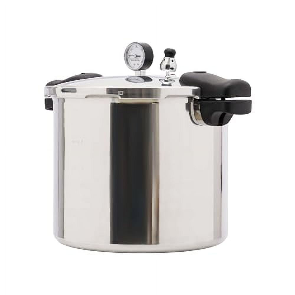 90Kpa Thickened Explosion-Proof Pressure Cooker, Cylindrical Pressure Tank Pressure Canner Rice Cooker with Steam Gauge, Manual Multipurpose Pot for Kitchen Steaming & Stewing, Capacity 23Qt
