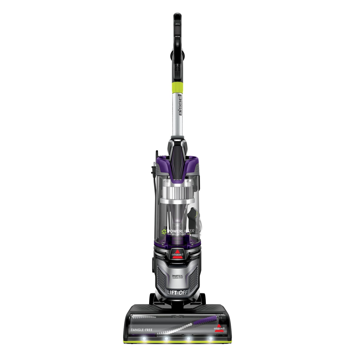 BISSELL Upright Vacuum, PowerLifter Swivel Lift-Off Pet, Pet Friendly, Powerful Suction, Tangle-Free Brush Roll, SMARTSEAL Allergen System, Hard Floor and Carpet, TurboBrush Pet Tool, 2920F, Grey