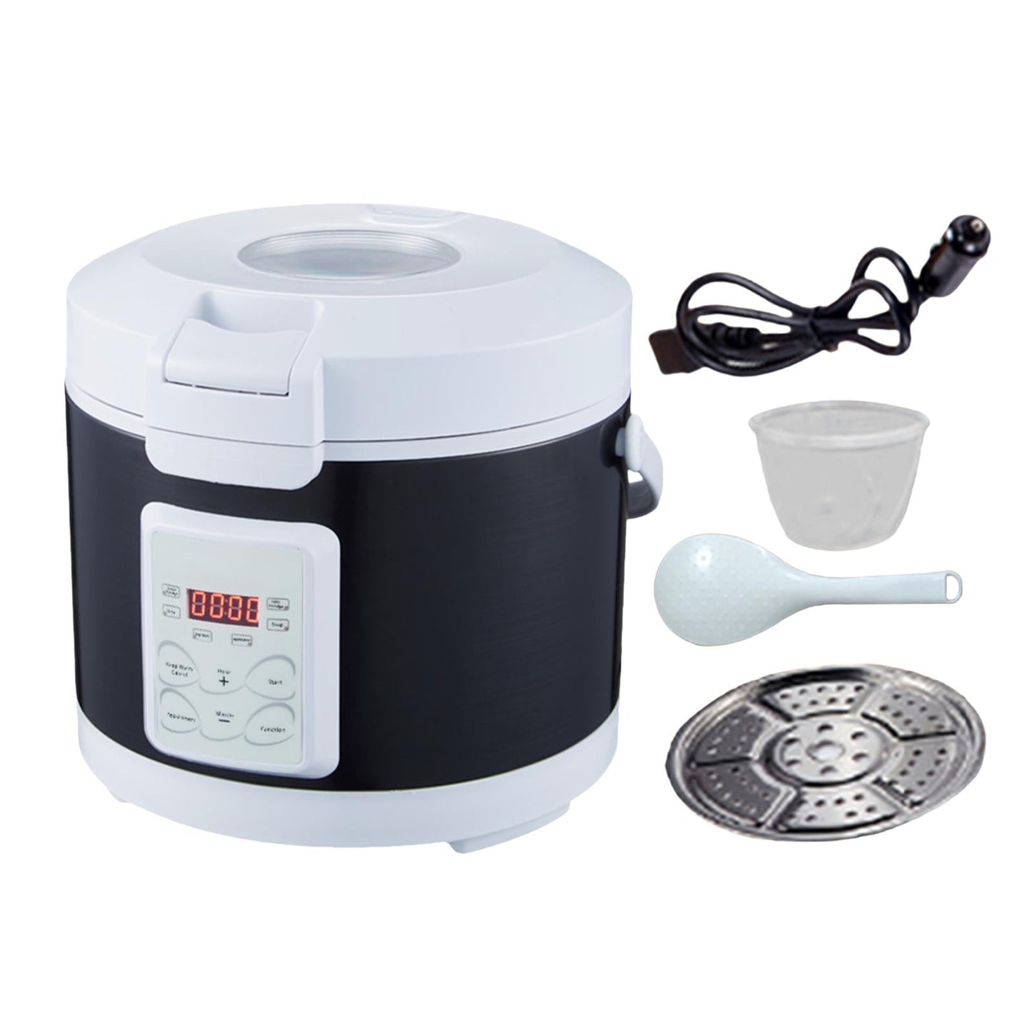 Baoblaze Vehicle 3L Travel Rice Cooker 12V 24V Lightweight Versatile Rice Cooking Pot B