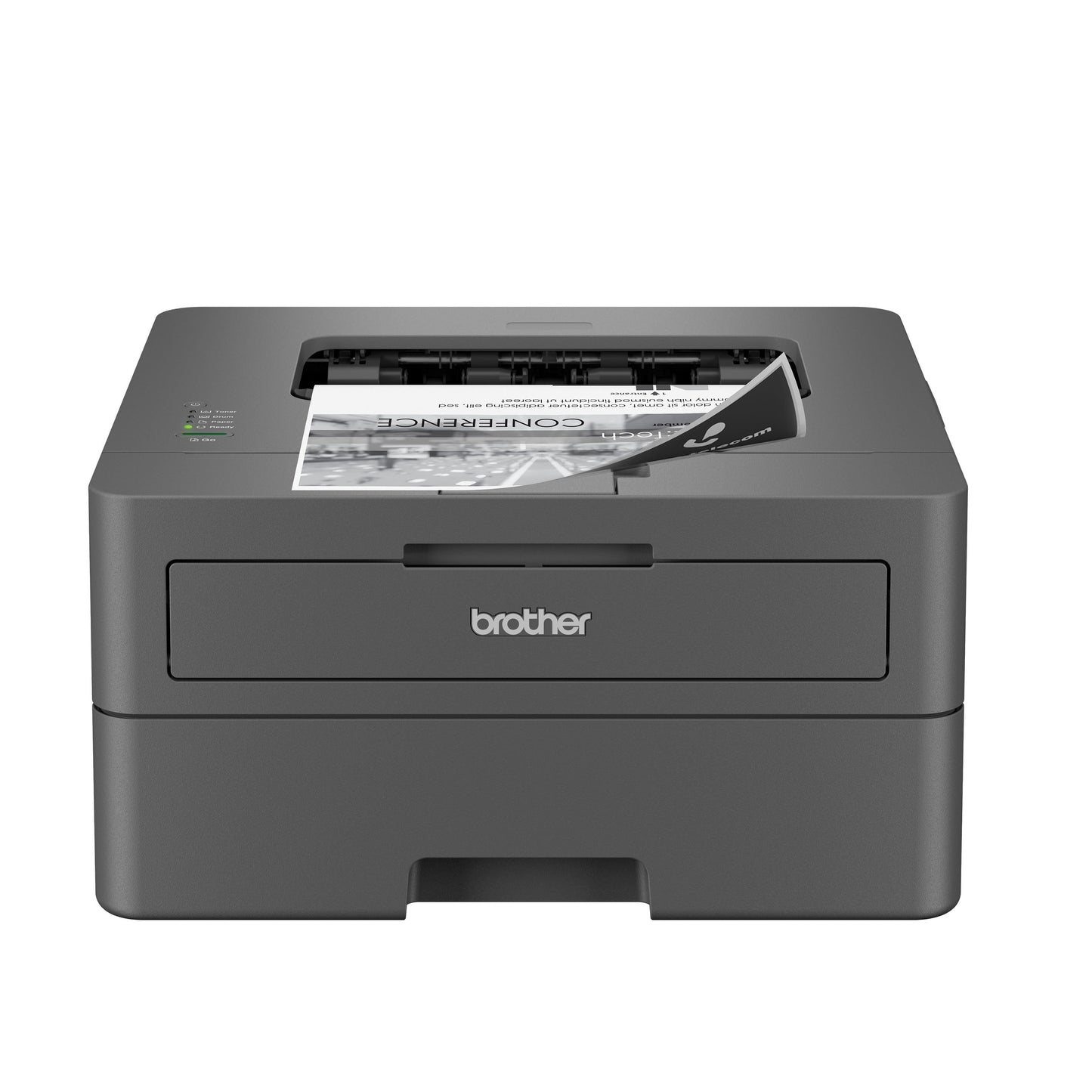 Brother HL-L2400D Compact Monochrome Laser Printer, Duplex, USB-connected, clear, sharp black & white printing