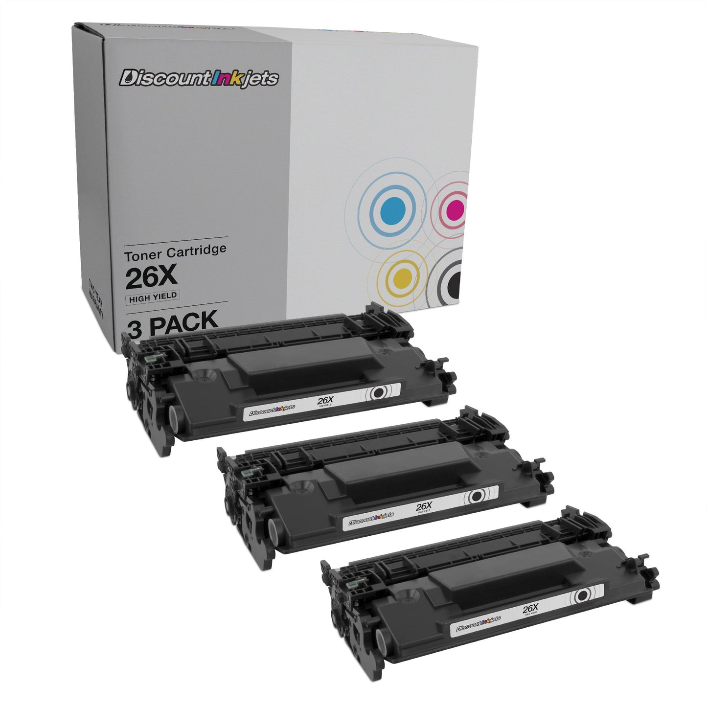 DI Toner Cartridge Replacements for HP 26X CF226X High Yield (3 Pack-Black) Compatible with LaserJet Pro M402dn, M402dne, M402dw, M402n, M426dw, M426fdn, M426fdw