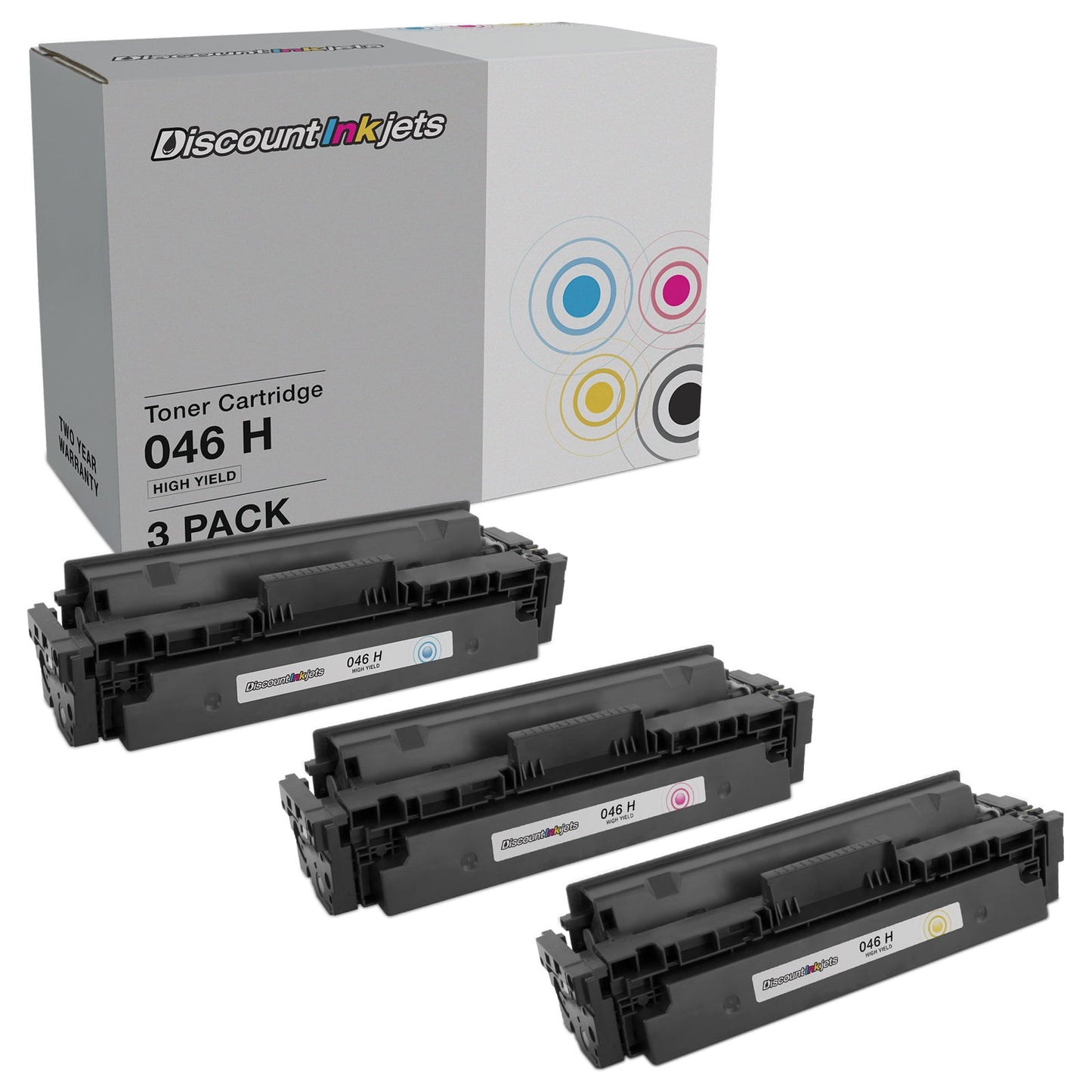 DI Toner Cartridges Replacement for Canon 046H (Cyan, Magenta, Yellow, 3pk) Compatible with ImageCLASS LBP654Cdw, LBP654Cfw, MF731Cdw, MF733Cdw, MF735Cdw