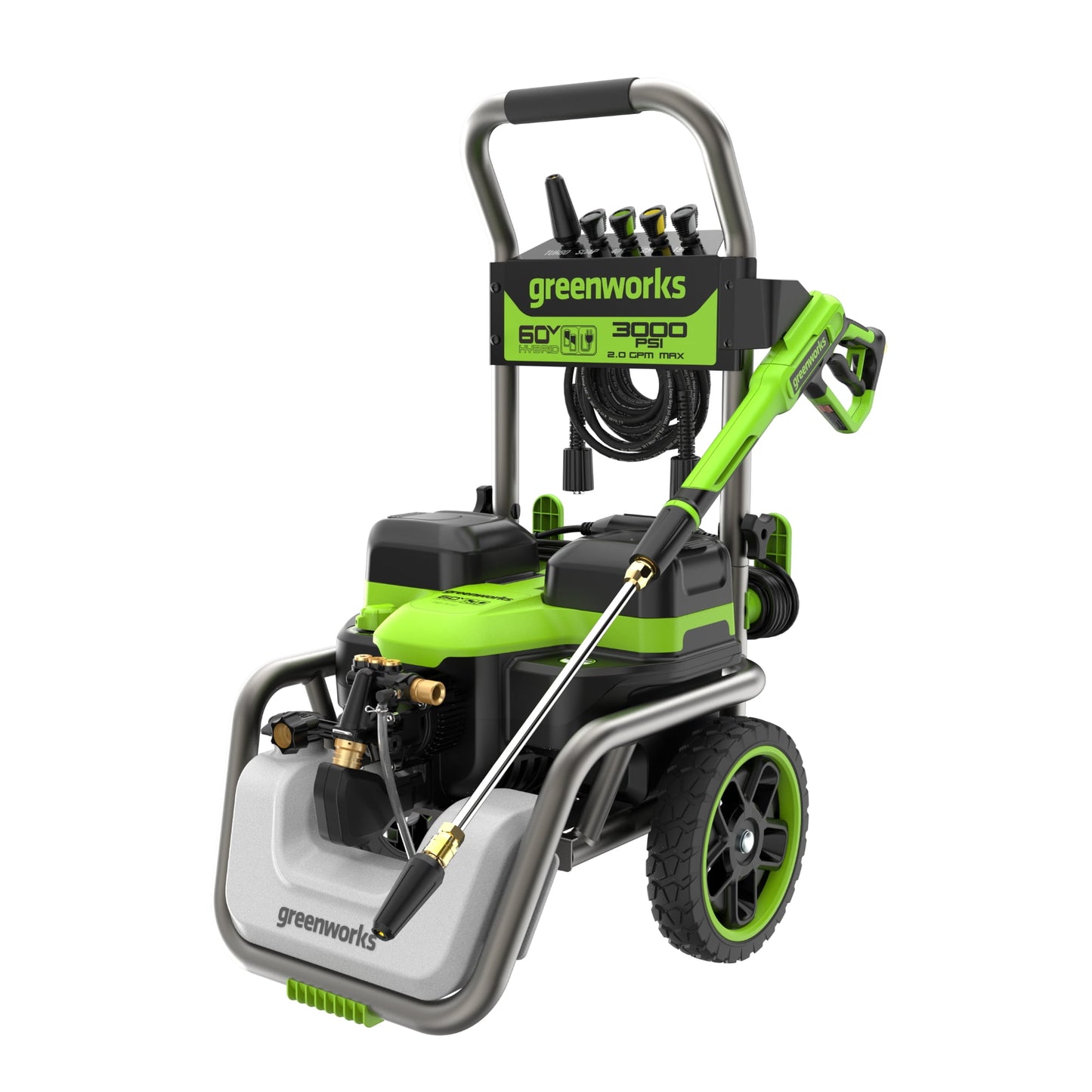 Greenworks Hybrid 60V 3000 PSI at 2.0 GPM Electric Pressure Washer 5128202T