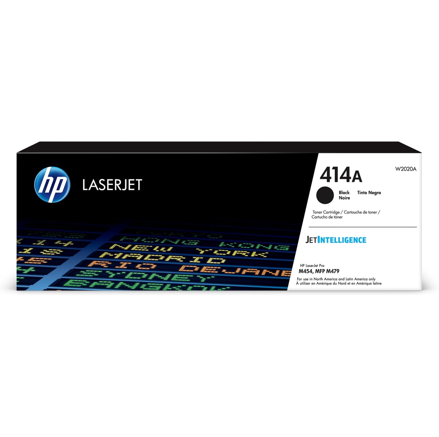 HP 414A Black Original LaserJet Toner Cartridge, ~2,400 pages, W2020A