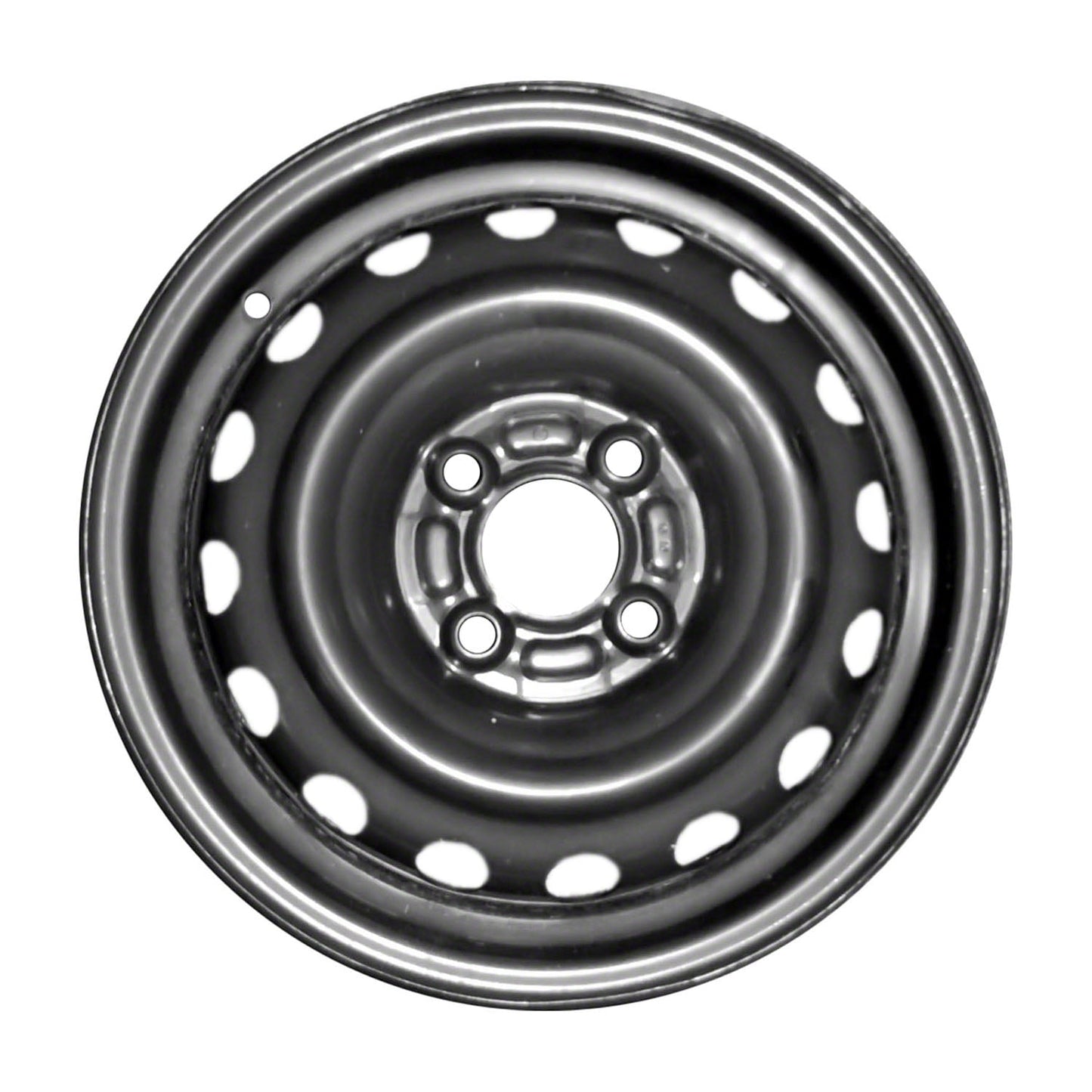 New Aftermarket Painted Black Steel Wheel 14 x 5.5 16 Hole Style fits 1995-1998 Nissan 200SX