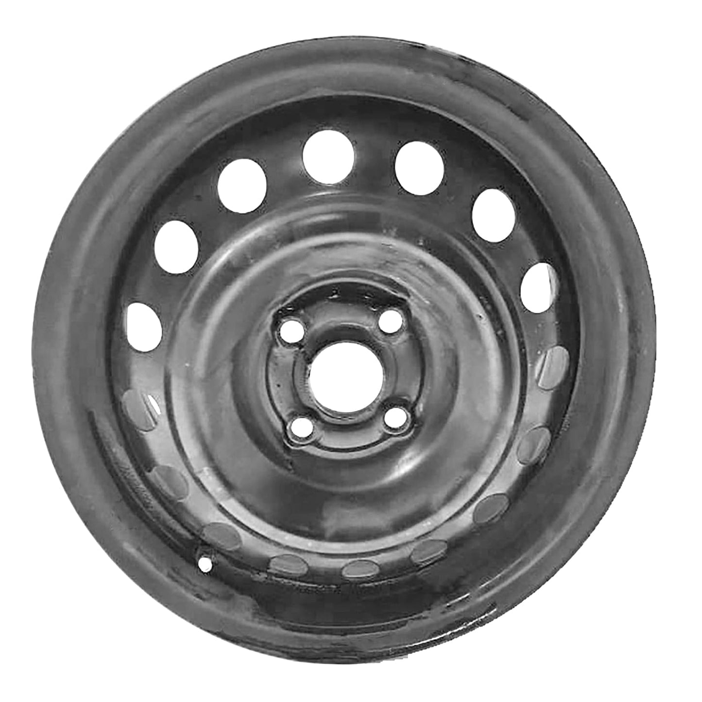 New Aftermarket Painted Black Steel Wheel 15 x 5.5 16 Hole Style fits 2012-2015 Kia Rio