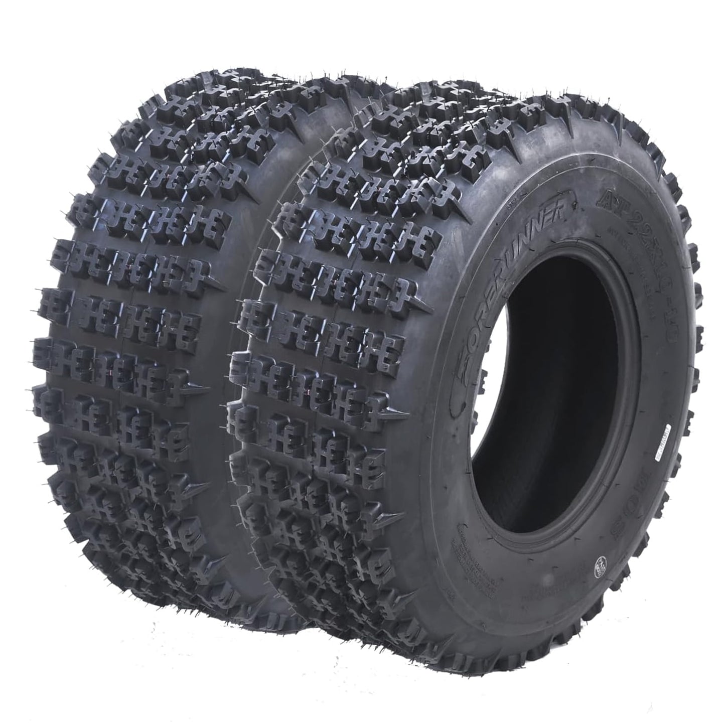 Pinypikaka Pack of 2 20x10-10 ATV Tires, 4PR All Terrain 20x10-10 TL ATV UTV Trail Sand Mud Off-Road Tires, Tubeless, Black