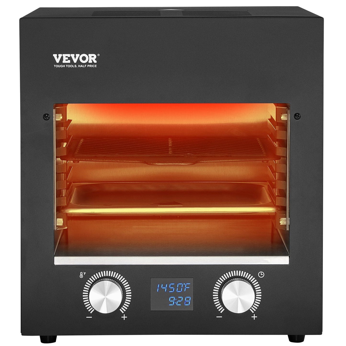 STAWAY Electric Steak Grill - 1800W Smokeless Infrared Broiler with 6-Tier Rack, Rapid Heating to 1450°F, Easy Clean Stainless Steel for BBQ & Home Cooking