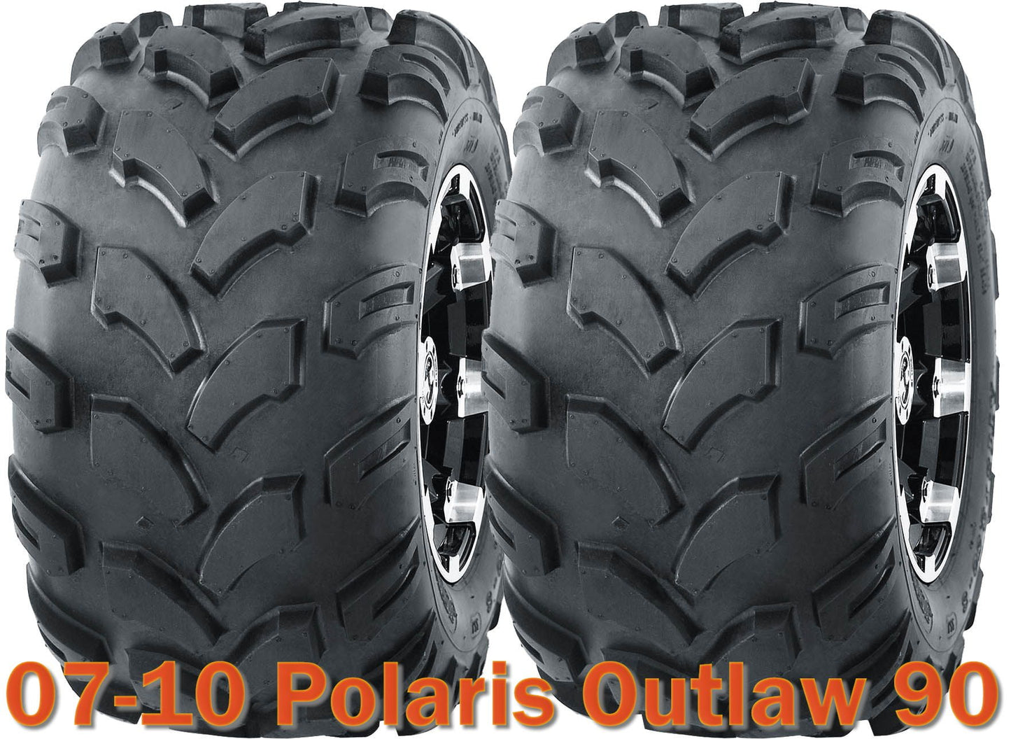 Set 2 WANDA 19X9.5-8 ATV Rear Tires fit fo 07-10 Polaris Outlaw 90