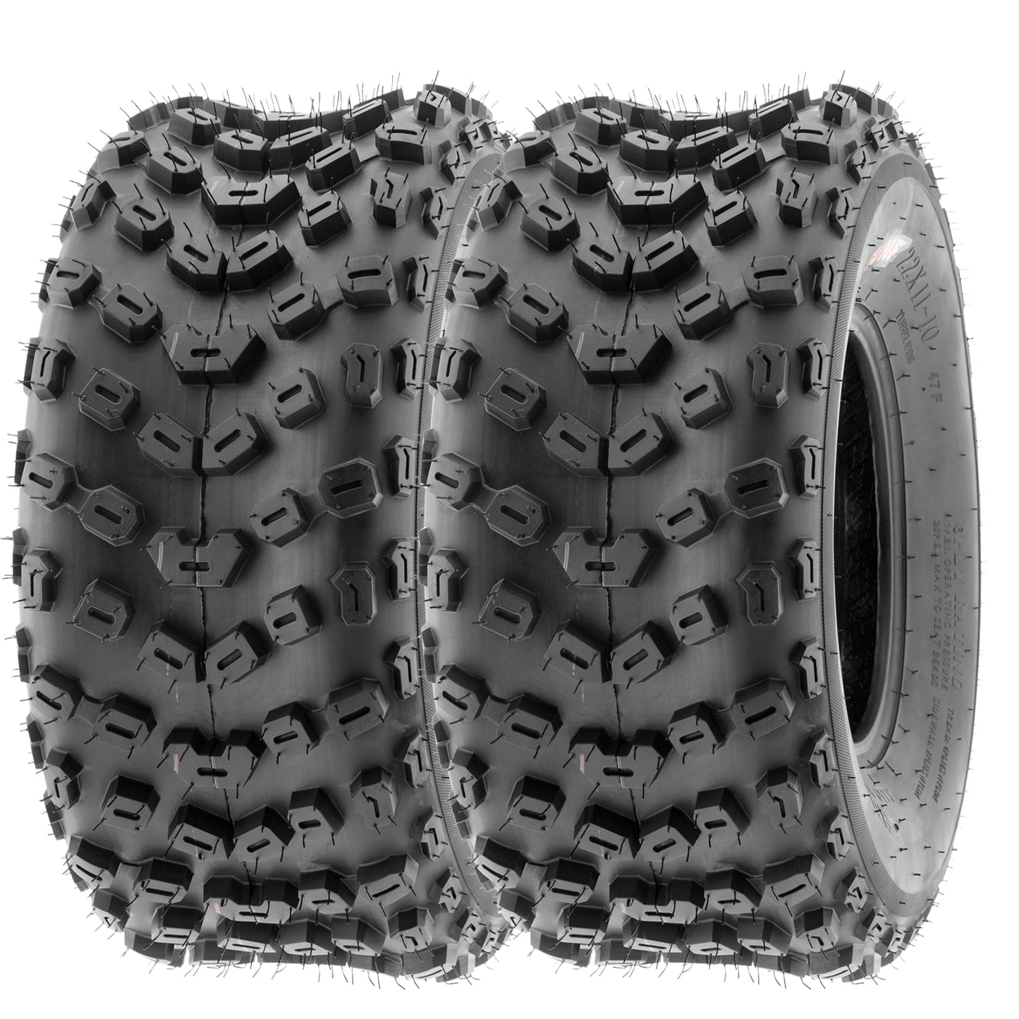 SunF All Terrain ATV UTV Quad Tires 18x10.5-9 18x10.5x9 6 PR A005 (Pair of 2)