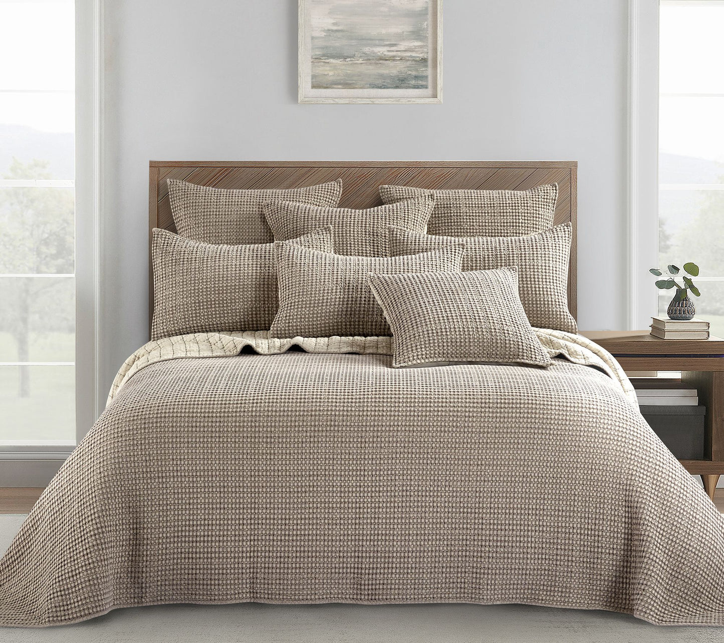 Mills Waffle Queen Bedspread Set by Levtex Home