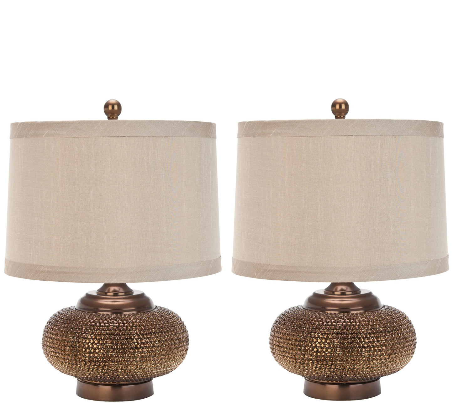Safavieh Set of 2 Alexis Gold Beaded Table Lamps