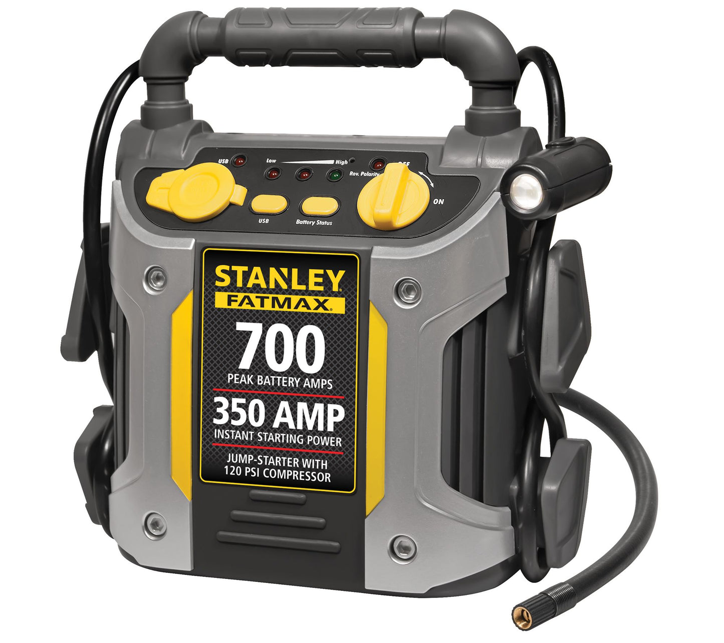 Stanley 350 Instant 700 Peak Amp Jump Starter &Air Compressor