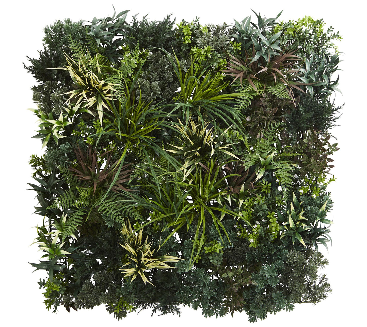 3' x 3' Greens & Fern Living Wall by Nearly Natural
