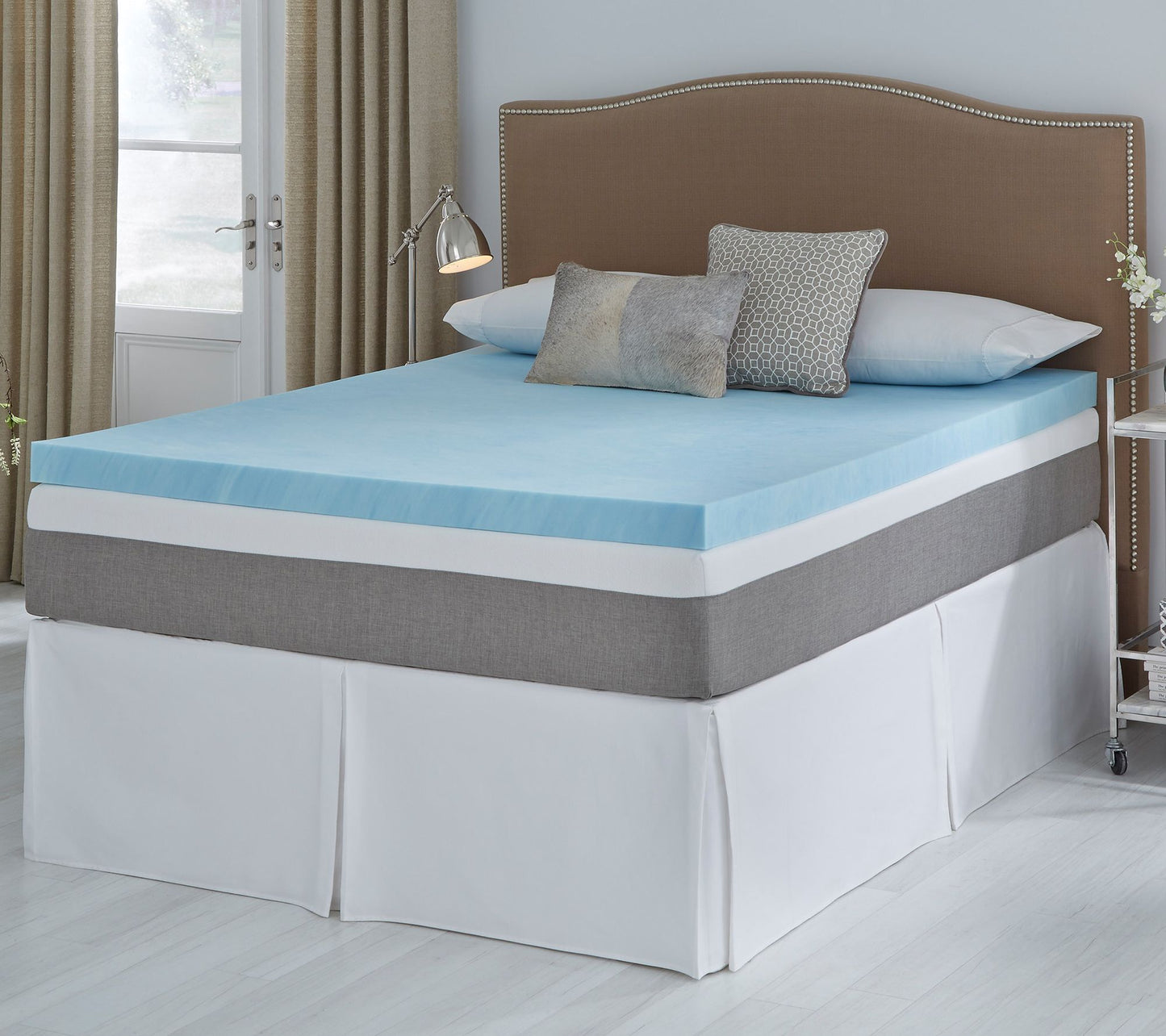 Comfort Escape 3" Tailored Gel Memory Foam Topper KG - Soft